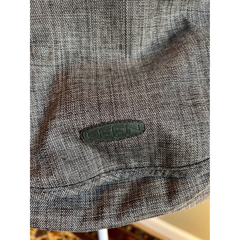 Keen Gray Textured Crossbody Messenger Bag Adjustable Patterned Strap Women - Picture 2 of 12